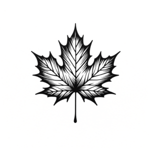 Maple Leaf In Simple Style