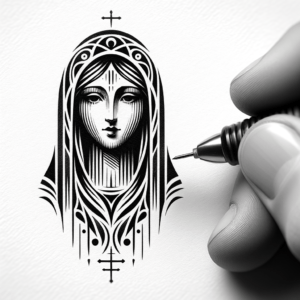 Mary In Tribal Lines