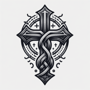 Masculine Cross With A Shield