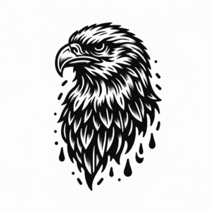 Micro Realism Eagle Tattoo Design
