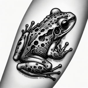 Micro Realism Frog Tattoo