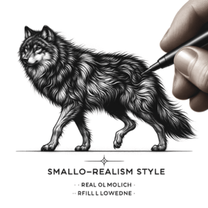 Micro Realism Wolf Pattern Tattoo