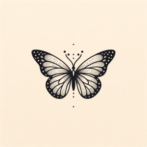 Minimalist Butterfly Tattoo