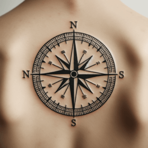 Minimalist Compass With Clean Directional Points