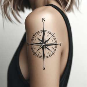 Minimalist Compass With Clean Lines