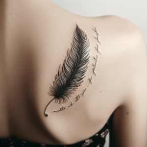 Minimalist Feather With A Quote