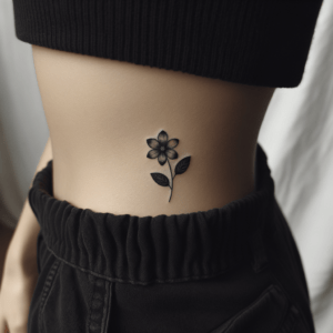 Minimalist Flower With A Single Petal