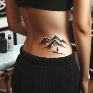 Minimalist Mountain Landscape