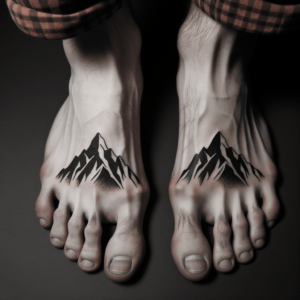 Minimalist Mountain Peak On The Big Toe