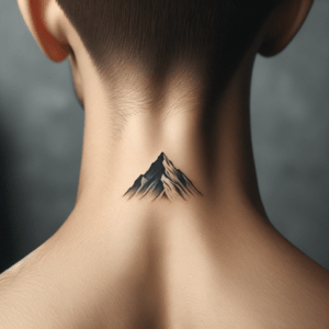Minimalist Mountain Peak On The Nape