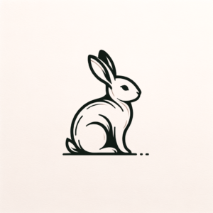 Minimalist Rabbit Tattoo
