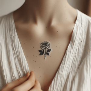 Minimalist Rose Outline