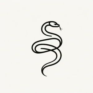 Minimalist Snake Tattoo