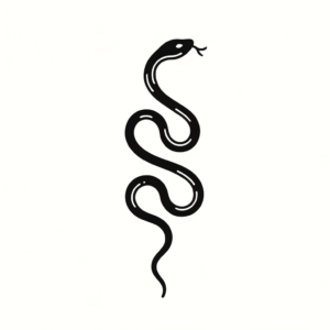 Minimalist Snake With Subtle Details