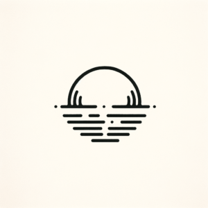Minimalist Sunset Tattoo