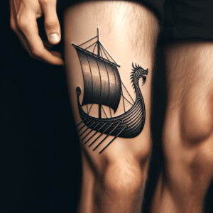 Minimalist Viking Ship