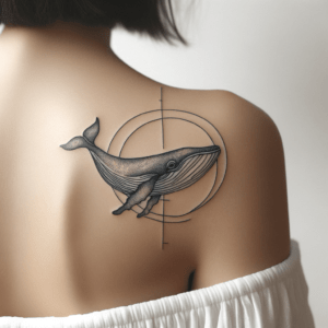 Minimalist Whale Pattern