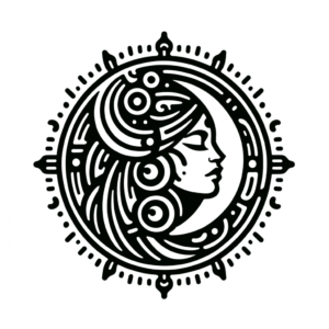 Moon Goddess Depicted In An Aztec Tattoo