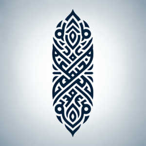 Navy In Tribal Tattoo Design