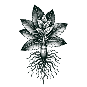 Neo Traditional Tattoo Of A Mandrake