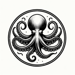 Octopus In A Circle Tattoo