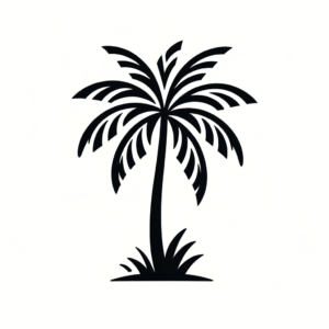 Palm Tree In Simple Style