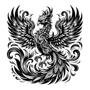 Phoenix With Neo-Traditional Elements
