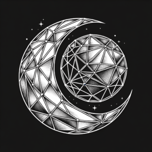 Polished Geometric Moon