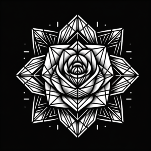 Polished Geometric Rose