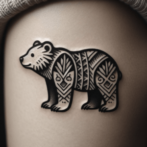 Polynesian Bear Tattoo