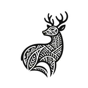 Polynesian Deer Tattoo