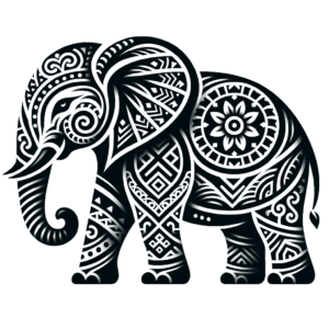 Polynesian Elephant Tattoo