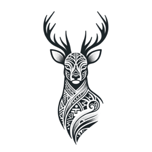 Polynesian Stag Tattoo