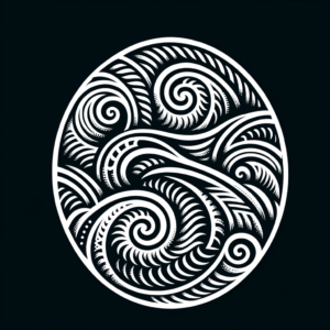 Polynesian Wave Pattern Tattoo