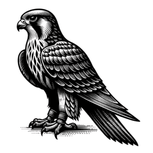 Protector Blackwork Falcon