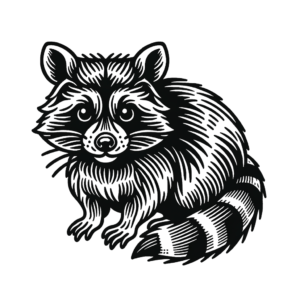 Raccoon In Neo Traditional Tattoo Style