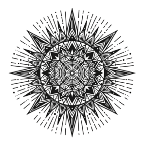 Radiant Geometric Sun