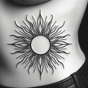 Radiant Single Line Sun