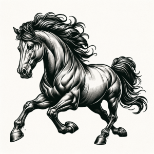 Realism Horse Running