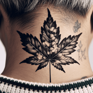 Realism Maple Leaf With Veins
