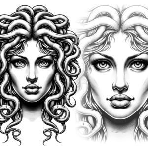 Realism Medusa With A Lifelike Gaze