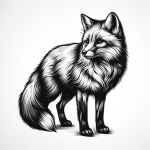 Realism Tattoo Design Of A Fox