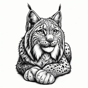 Realism Tattoo Design Of A Lynx