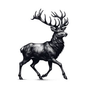 Realism Tattoo Of A Stag