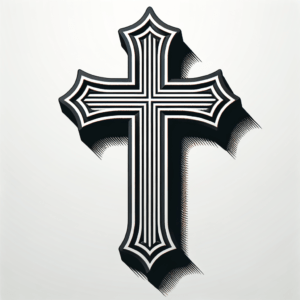 Realistic 3D Cross With Shadow Effects