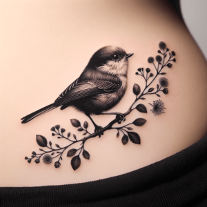 Realistic Bird Perched On A Branch