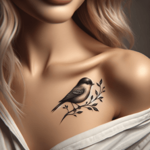 Realistic Bird Perched On Branch