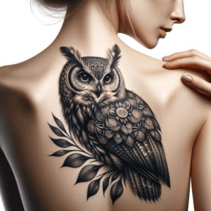Realistic Owl With Detailed Feathers