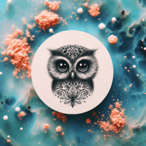 Realistic Owl With Intense Eyes