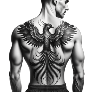 Realistic Phoenix With Detailed Feathers